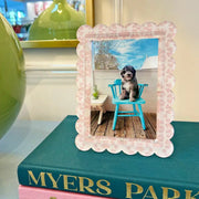 Laura Park Chintz Rose Scalloped Picture Frame