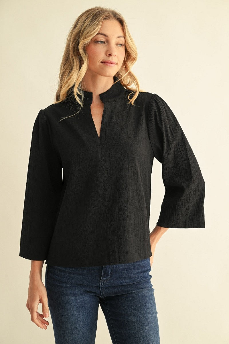 Jodifl Women's Textured Solid Blouse
