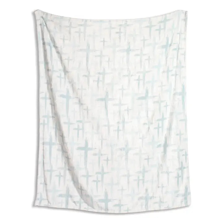 The Royal Standard Have Faith Blue Throw