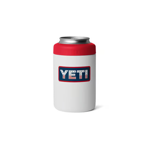 Yeti Rambler 12oz Colster Can Cooler - White Patriotic