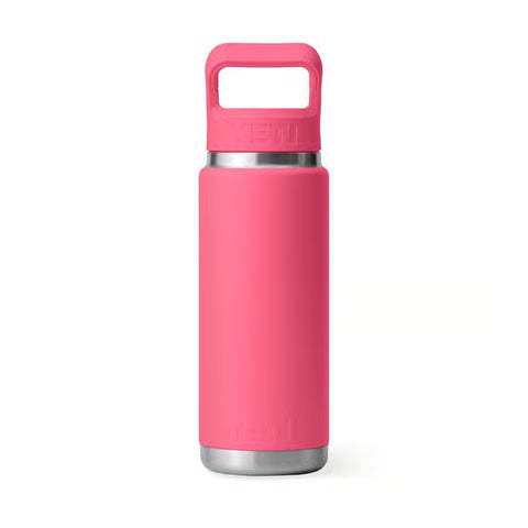 Yeti Rambler 26oz Bottle with Straw Cap - Tropical Pink