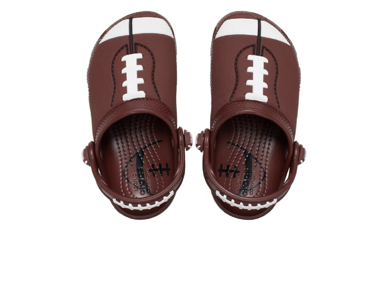 Crocs Toddler Classic Football Clog - Dark Clay