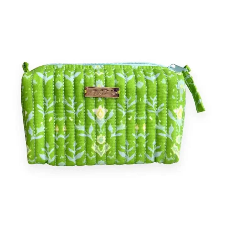 Laura Park Petal Garden Green Signature Small Cosmetic Bag