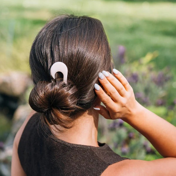 Teleties French Hair Pin - Almond Beige