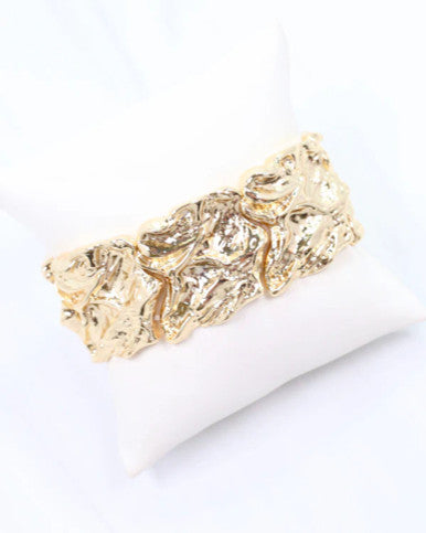 Caroline Hill Crandell Stretch Bracelet Gold