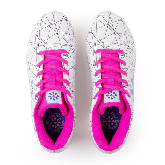 Rip-It Girls' Molded Soccer Cleats RIPSC-White/Pink Glo