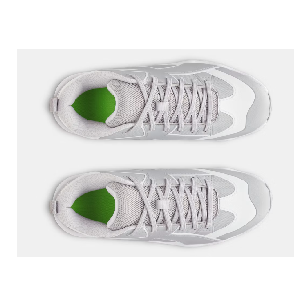 Under Armour Leadoff Icon Low RM Jr. Boys’ Baseball Cleats - Grey/White
