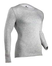 Indera Men's 2 Layer Merino Performance Crew Grey