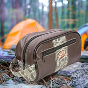 Zep-Pro Lab Old School Camo Men's Toiletry Bag - Green/Gray