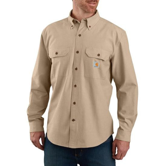 Carhartt Loose Fit Midweight Shirt - Dark Tan Chambray