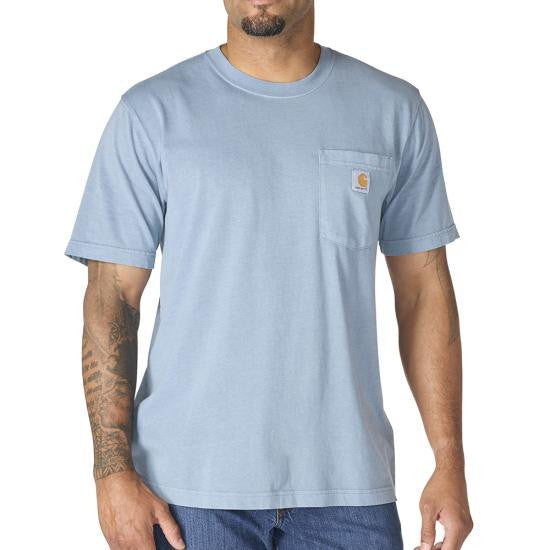 Carhartt Men's Relaxed Fit Midweight Short-Sleeve Garment Dyed Pocket Tee - Rolling Thunder