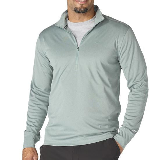 Carhartt Men's Force Sun Defender Relaxed 1/2 Zip - Green Slate Heather