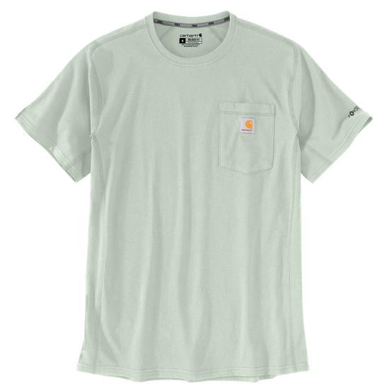 Carhartt Force Relaxed-Fit Midweight Short-Sleeve Pocket T-Shirt - Smoked Teal