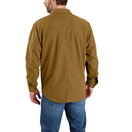 Carhartt Rugged Flex Relaxed Fit Canvas Fleece Lined Shirt Jac