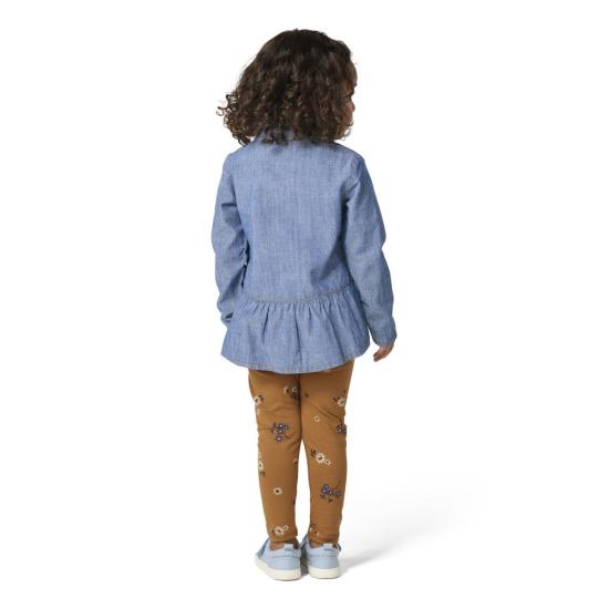 Carhartt Girls Long-Sleeve Chambray Top and Legging Set