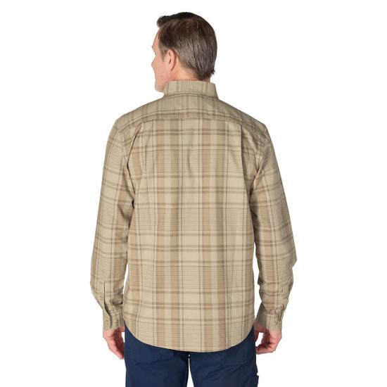Carhartt Loose Fit Midweight Chambray Long-Sleeve Plaid Shirt