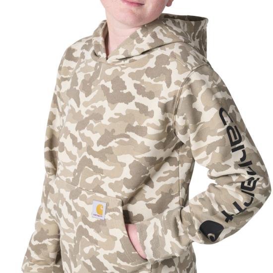 Carhartt Boy's Camo Print Hooded Sweatshirt