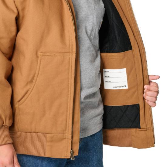 Carhartt Boys Canvas Insulated Hooded Active Jac