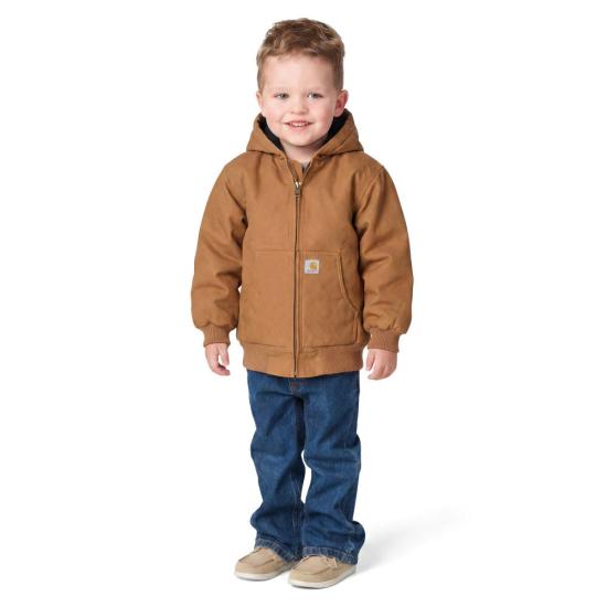 Carhartt Boys Canvas Insulated Hooded Active Jac