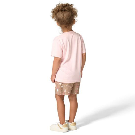 Carhartt Toddler Girls Short Sleeve Force Sun Defender Shirt and Printed Short Set - Dark Khaki