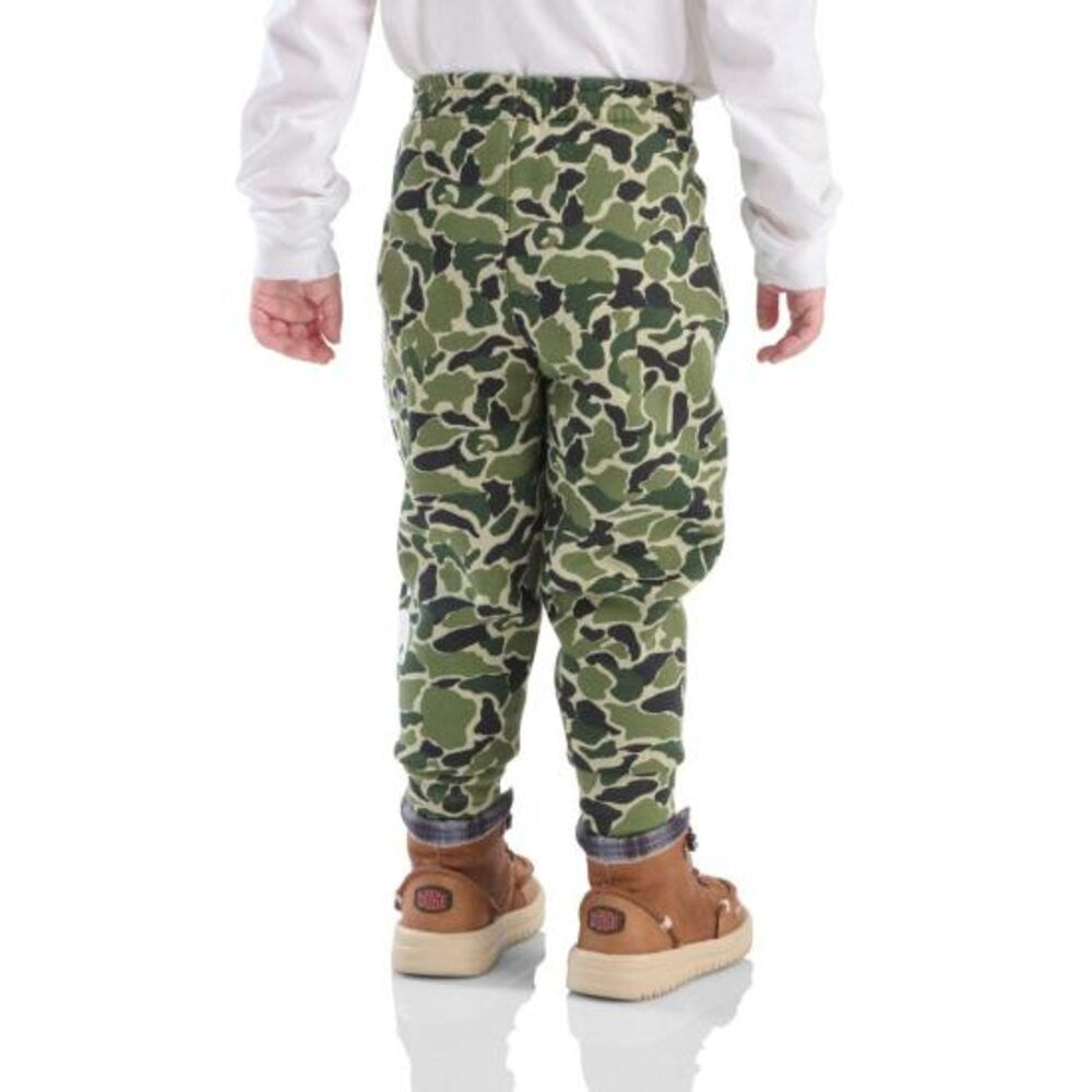 Carhartt Toddler Boys Fleece Camo Logo Sweatpant - Green Duck Camo