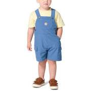 Carhartt Infant Boys Short Sleeve Bodysuit and Cargo Pocket Shortall Set - Blue Horizon