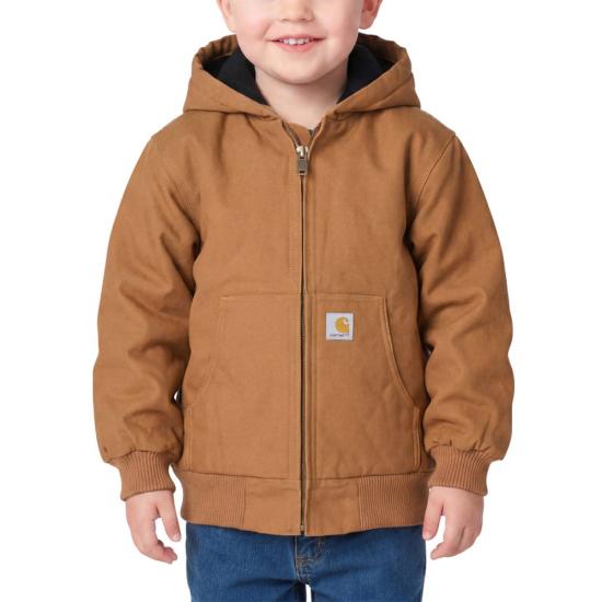 Carhartt Boys Canvas Insulated Hooded Active Jac