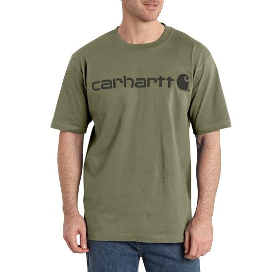 Carhartt Men's Short Sleeve Logo T-Shirt - Dusty Olive