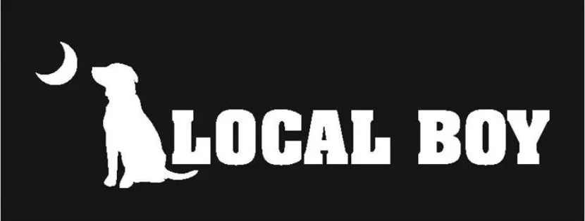 Local Boy Logo Decal - White