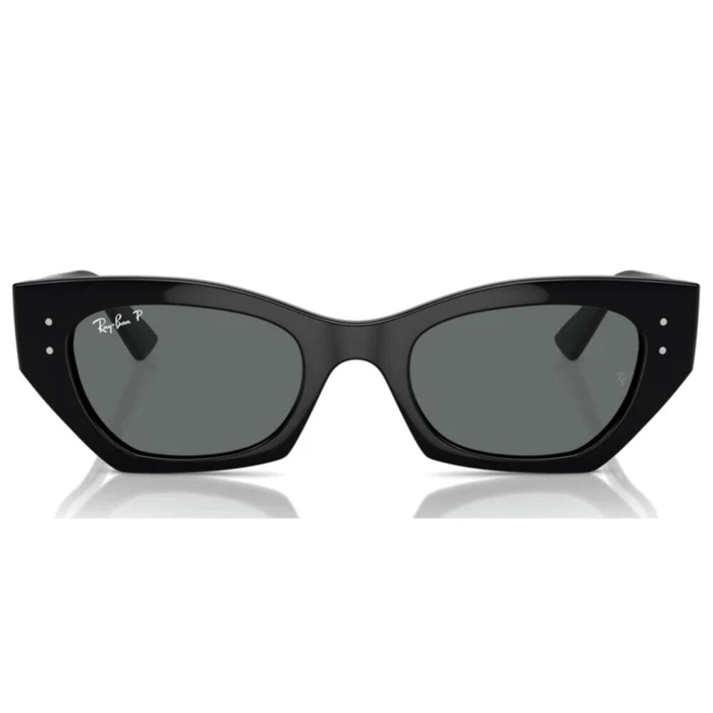 Ray-Ban Zena Bio-Based Sunglasses – Polished Black/Dark Grey
