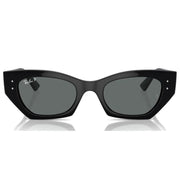Ray-Ban Zena Bio-Based Sunglasses – Polished Black/Dark Grey