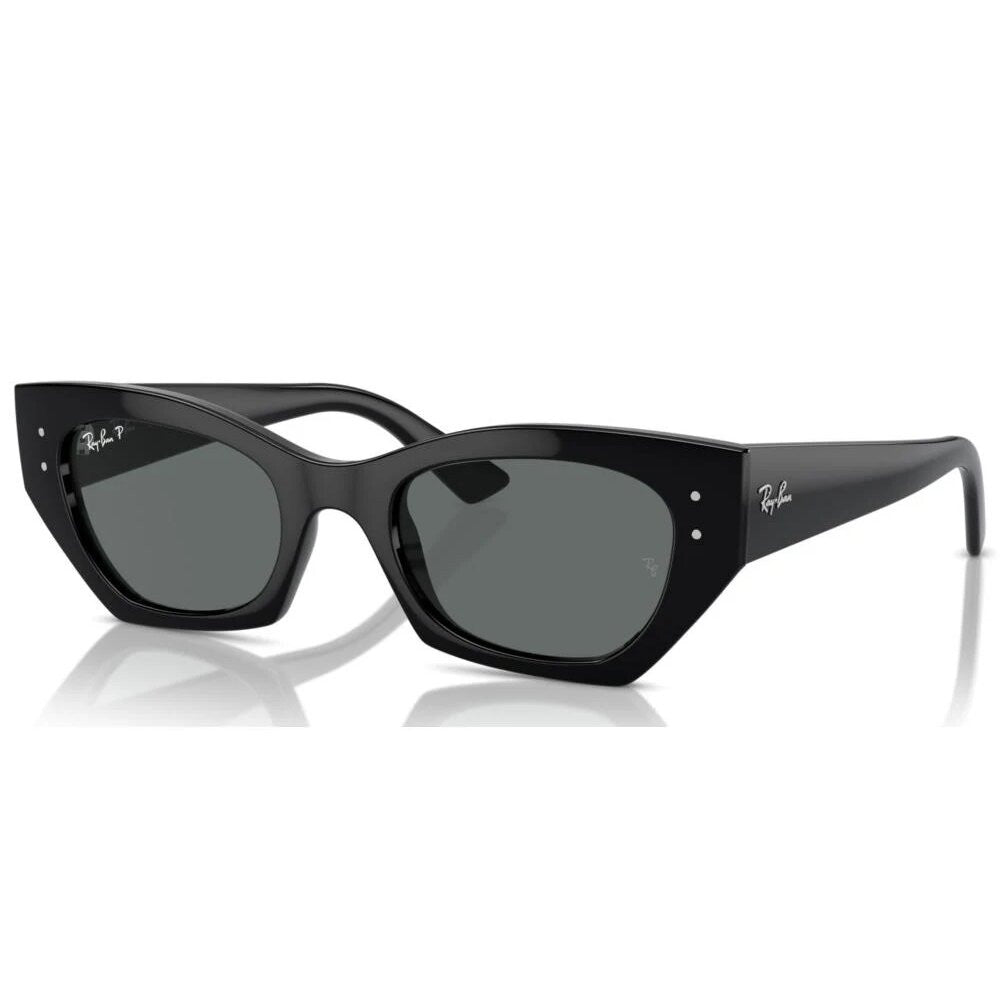 Ray-Ban Zena Bio-Based Sunglasses – Polished Black/Dark Grey