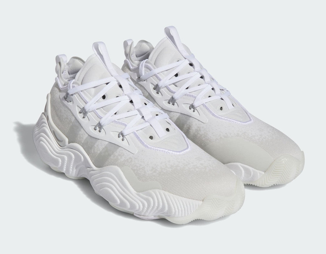 Adidas Trae Young 3 Basketball Shoes - White/Silver