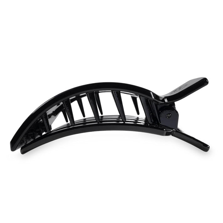Teleties Jet Black Large Flat Square Hair Clip