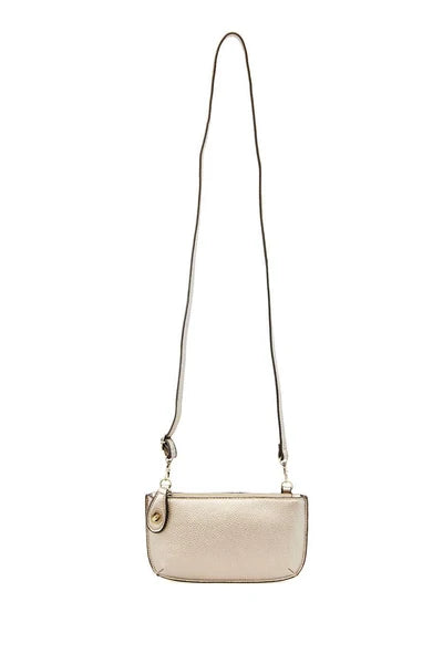 Joy Susan Mini Crossbody Wristlet - Metallic Pearl
