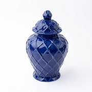 8 Oak Lane Navy Large Textured Ginger Jar