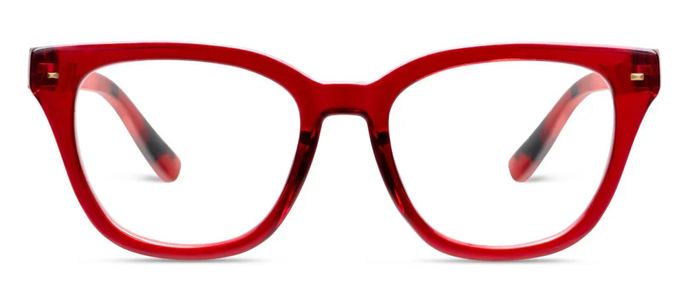 Peepers Lenora Blue Light Reading Glasses – Red & Fire Tortoise