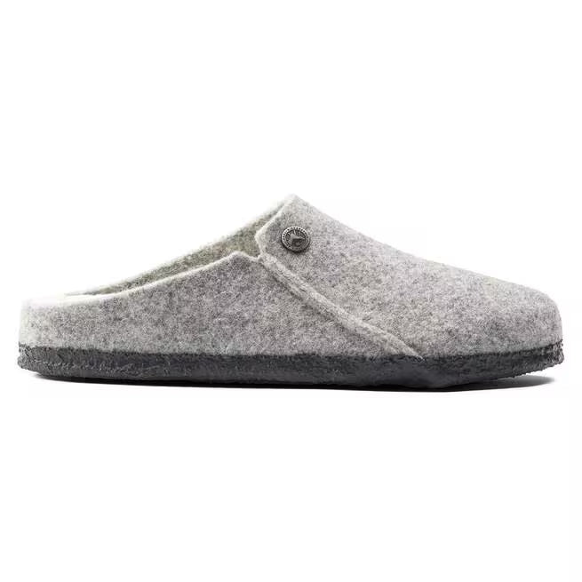 Birkenstock Zermatt Shearling Slippers - Light Grey