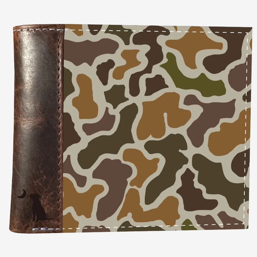 Local Boy Men's Camo Bi-Fold Wallet - Localflage Vintage