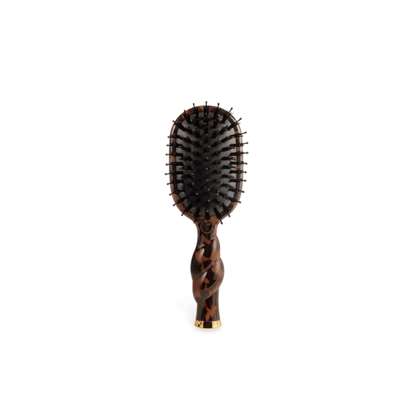 Teleties Mini Boar Bristle Hair Brush - Tortoise
