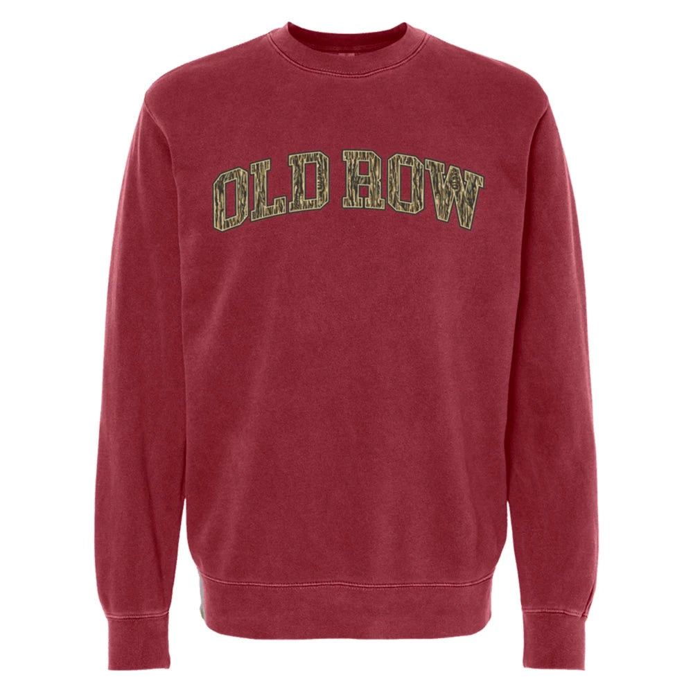 Old Row Men's Old Row Camo Dyed Crewneck - Chili