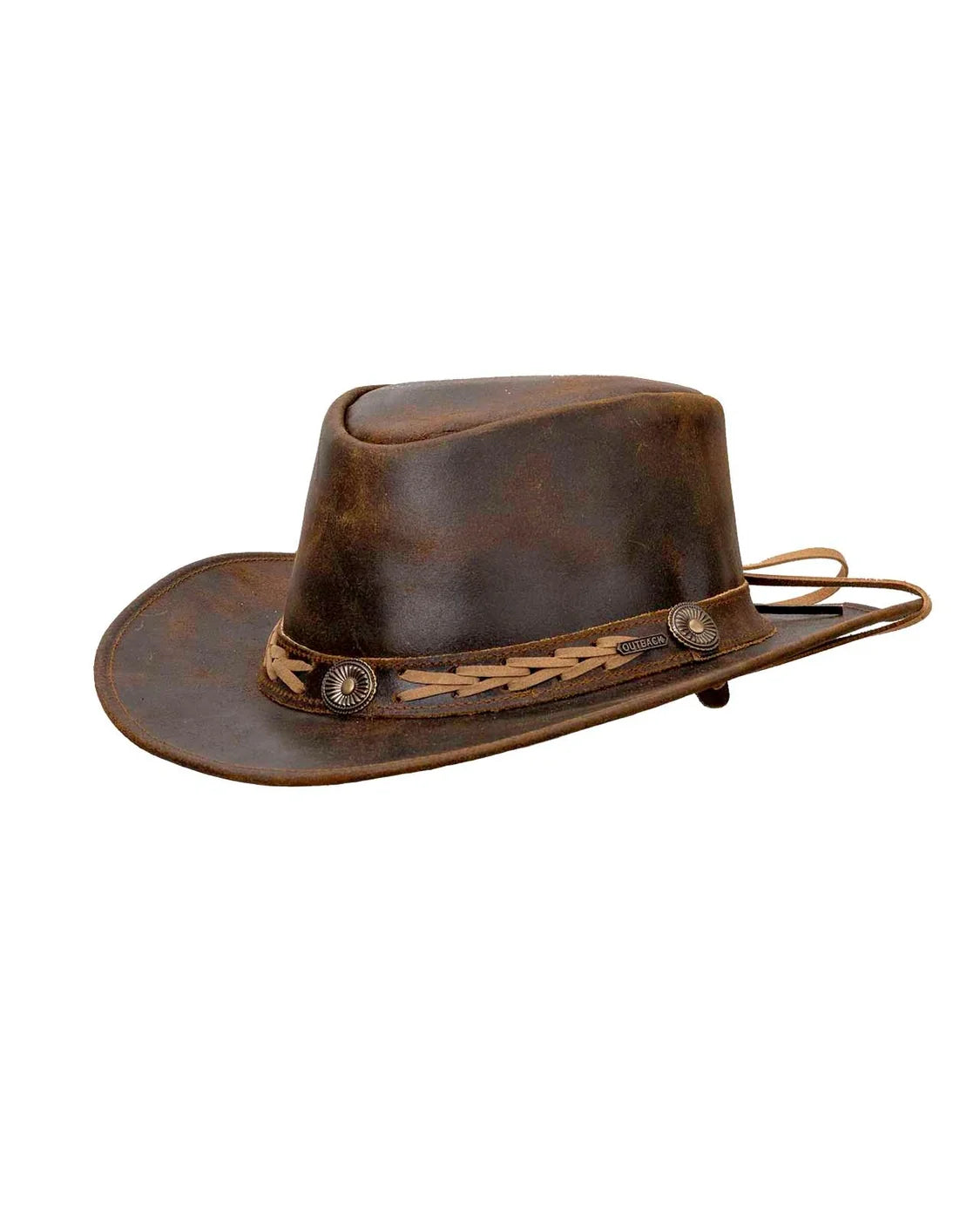 Outback Trading Co. Men's Ridge Leather Hat - Brown