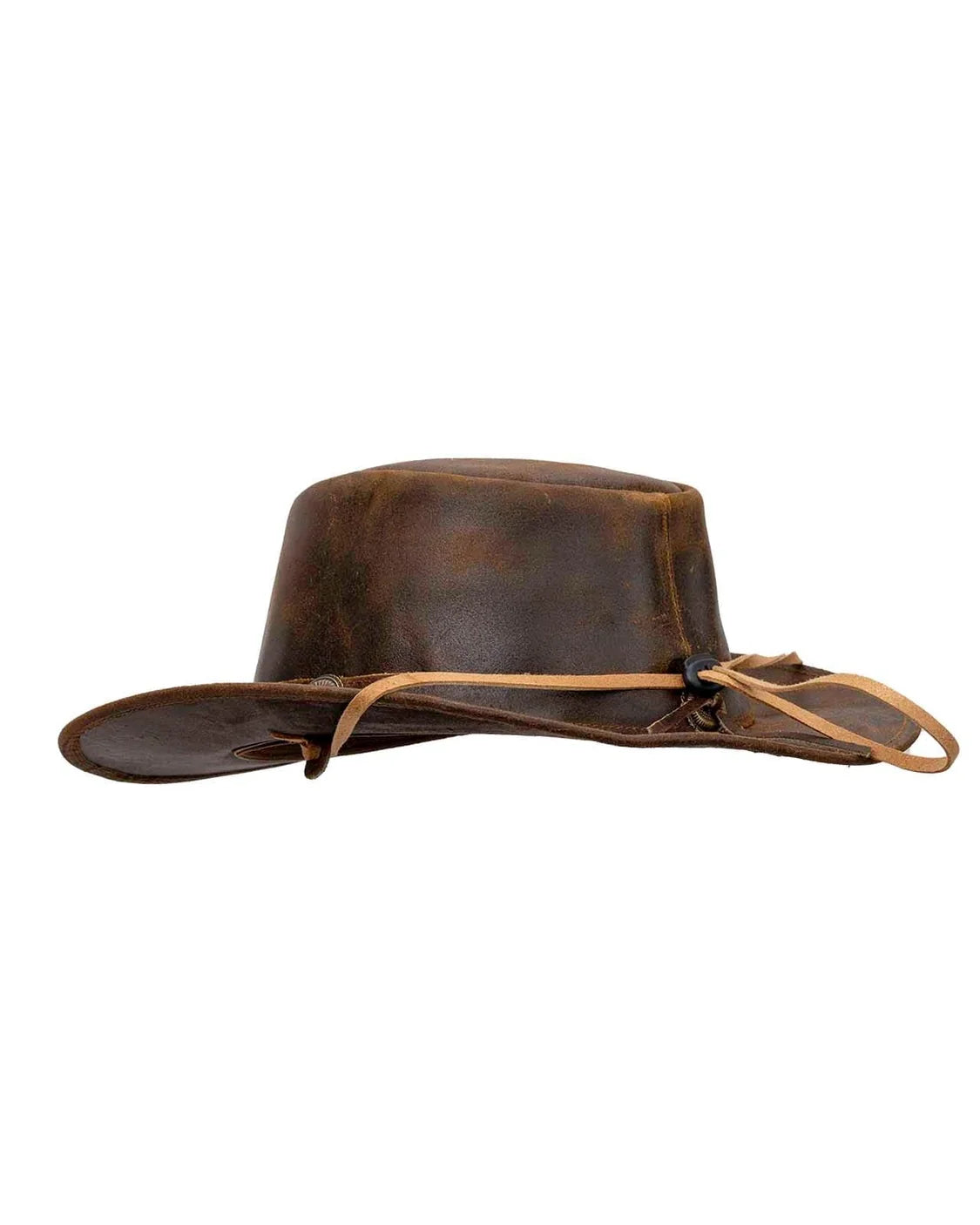 Outback Trading Co. Men's Ridge Leather Hat - Brown