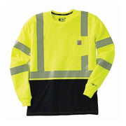 Carhartt Men's High Visibility Force Relaxed Long Sleeve Class 3 T-Shirt
