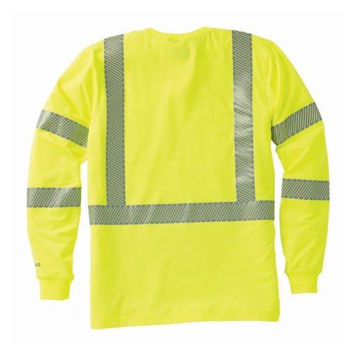 Carhartt Men's High Visibility Force Relaxed Long Sleeve Class 3 T-Shirt