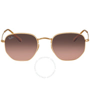 Ray-Ban Hexagonal Flat Lenses Sunglasses – Arista Gold/Brown Gradient