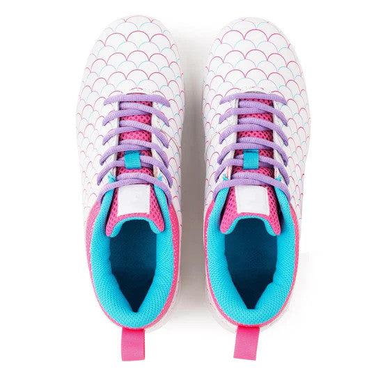 Rip-It Girls Play Ball Softball Cleat - White/Pink/Purple