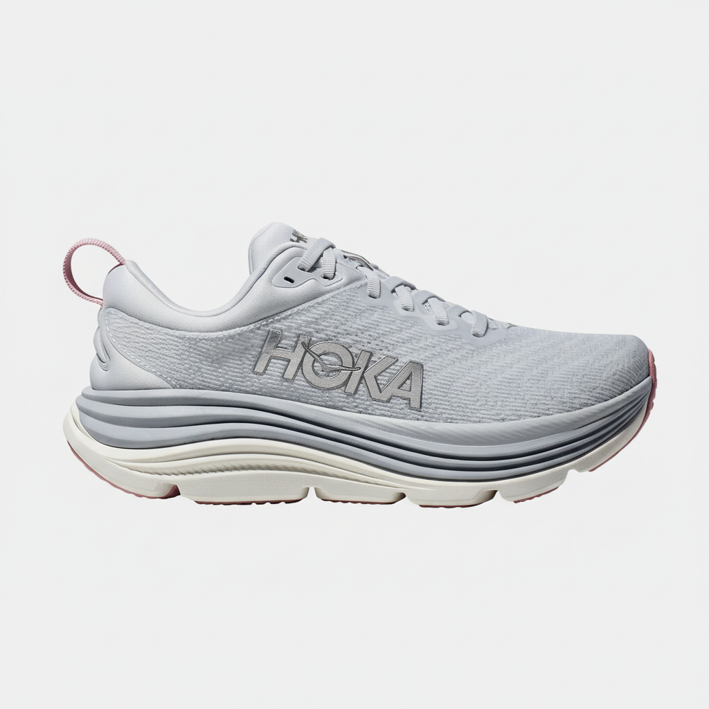 Hoka Women's Gaviota 5 Running Shoe - Sea Ice/Pink Twilight