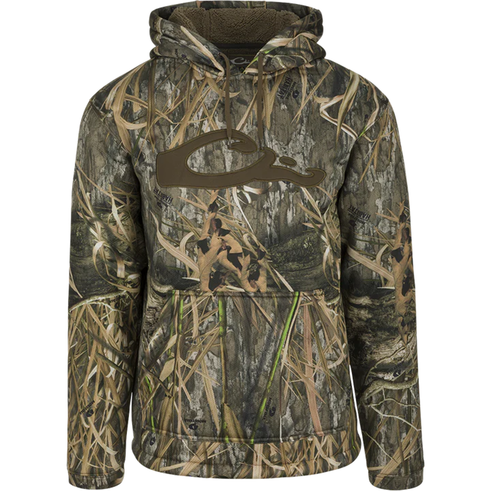 Drake LST Silencer Fleece-Lined Hoodie - Shadow Grass Habit