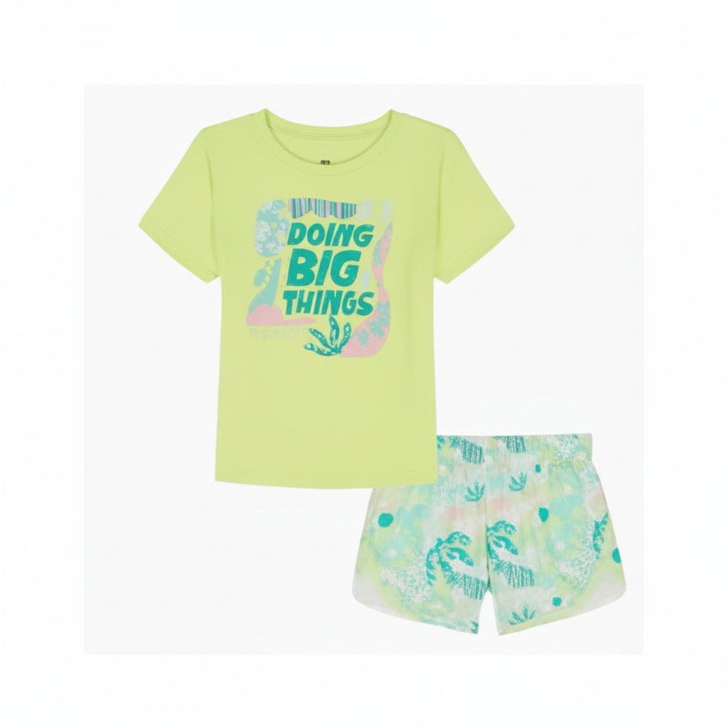 Under Armour Toddler Girls Doing Big Things Set - Fade Green